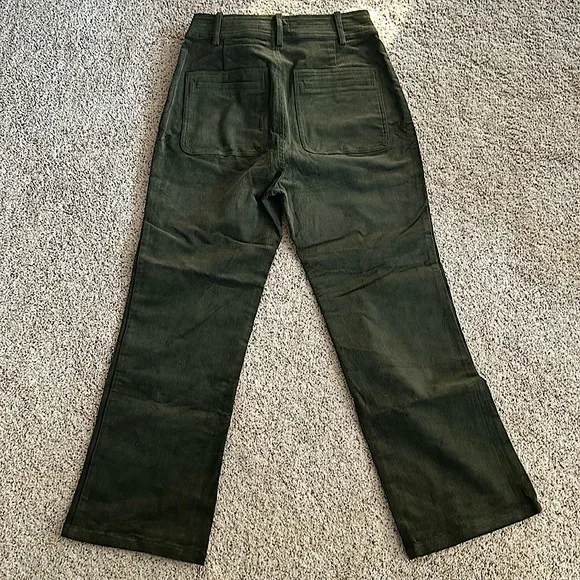Apiece Apart Forest Green Button Front Corduroy Pants **Size 8**🌳🌳 - Picture 4 of 7